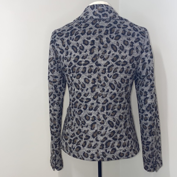 Ann Taylor LOFT Animal Cheetah Print One Button Blazer Jacket-Lined-Size Small - Picture 9 of 11